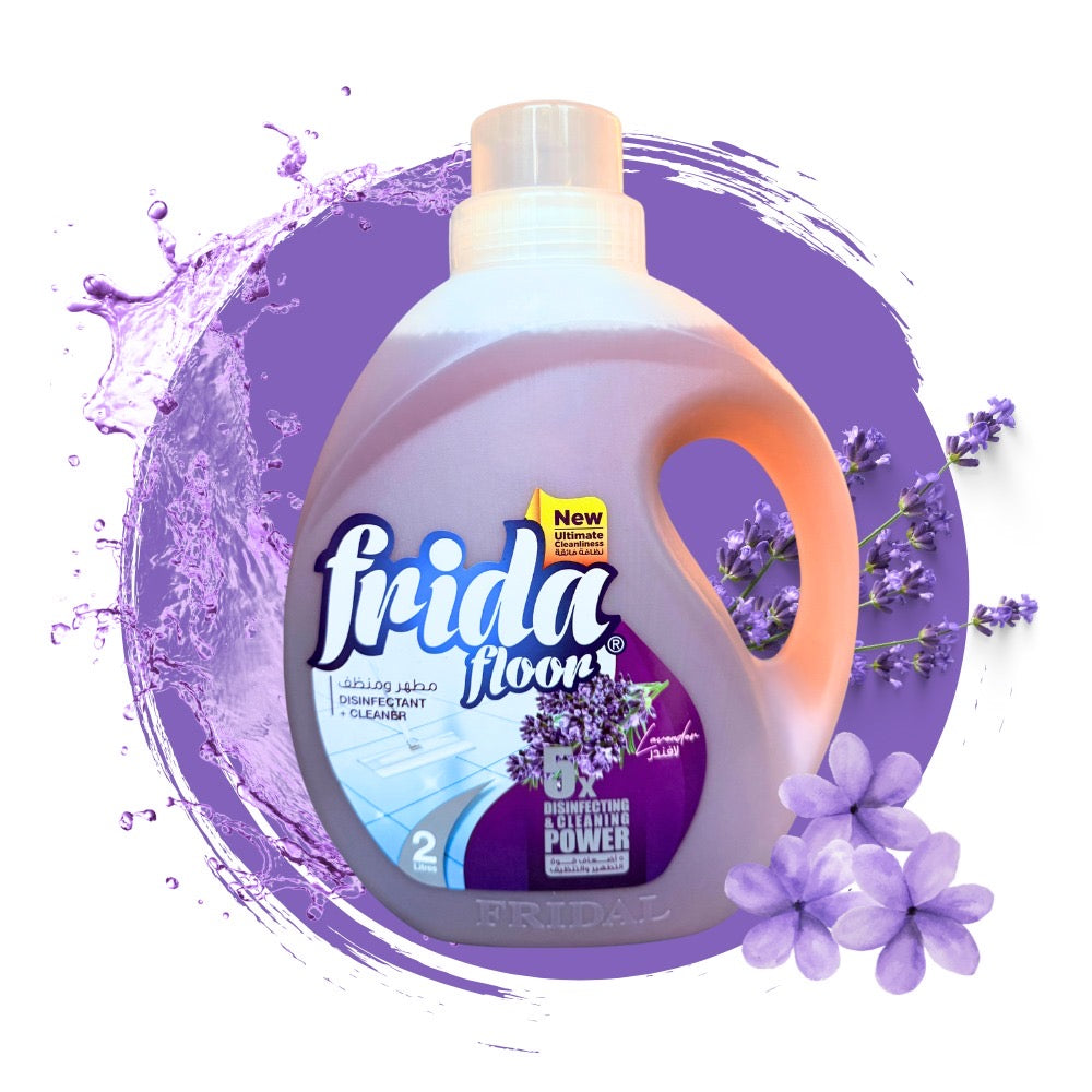FRIDA Floor Cleaner and Disinfectant LAVENDER (2.0L) Long Lasting لافندر