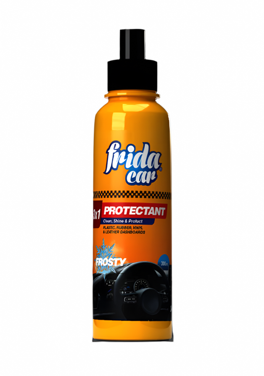 Frida - Car Dashboard, Plastic, Rubber, Vinyl & Leather Shine Protectant (BUBBLY) 300ML